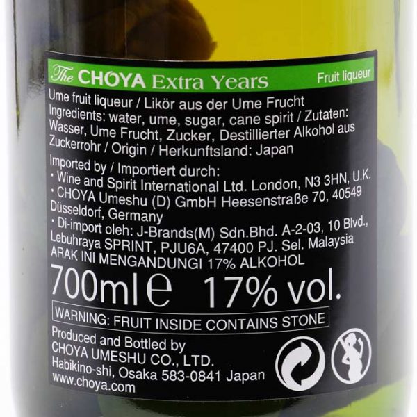 CHOYA Extra Years Premium Fruchtlikör 17%vol, 700ml